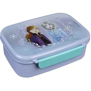 Scooli - Disney Frozen broodtrommel - met uitneembaar inzetstuk - kleuterschool broodtrommel - sandwichbox school - broodtrommel van kunststof BPA-vrij