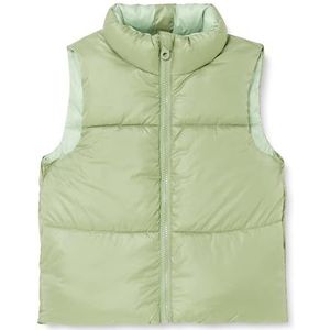 Only Kognewricky Rev. Waistcoat CP Otw gewatteerd vest voor meisjes, groen (Hedge green/Detail: Frosty Green), 158 cm