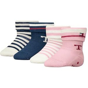Tommy Hilfiger - Klassieke Sok - Roze - 23-26 - Pack van 4