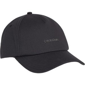 Calvin Klein Dames Baseball Cap Metalen Lettering Canvas, Zwart (Ck Zwart), One size