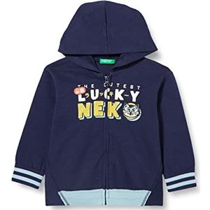 United Colors of Benetton Jas C/CAPP M/L 3LO9G500P Cardigan-pullover, donkerblauw 252, 82 kinderen