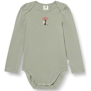 Müsli by Green Cotton Baby Girls Botany Puff l/s Body Base Layer, Poetry Green, 56, Poetry Green, 56 EU