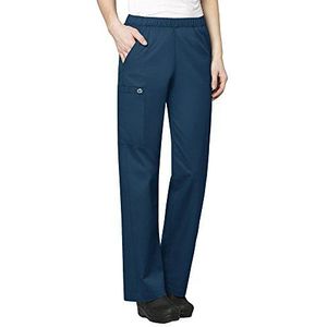 WonderWink 501PCARIXSP Wonder Work Pull-On Cargo Broek voor dames, Caribisch blauw, Petite-XS Maat
