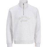 JACK & JONES Jorbleecker Branding Sweat High Neck Bf, wit (bright white), L
