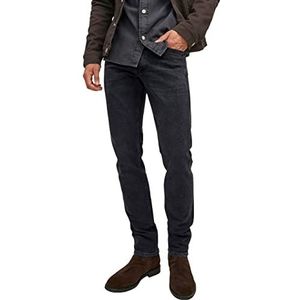 JACK & JONES Heren Slim/Straight Fit Jeans Tim Franklin JJ 835, zwart denim, 34W x 34L