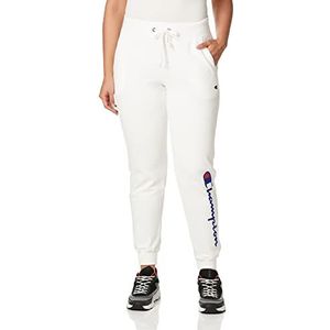 Champion Powerblend Jogger voor dames, Script Logo broek, White-Y07459, L