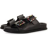 Gioseppo - Koronadal - Sandalen - Zwart - Anatomisch Hoog Opvulste Leren Binnenzool