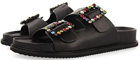 Gioseppo - Koronadal - Sandalen - Zwart - Anatomisch Hoog Opvulste Leren Binnenzool