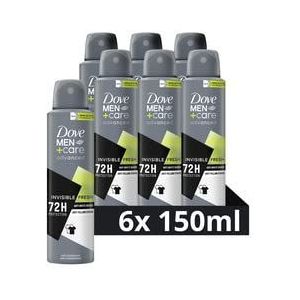Dove Men+Care Advanced Invisible Fresh Anti-Transpirant Deodorant Spray, biedt tot 72 uur bescherming tegen zweet - 6 x 150 ml - Voordeelverpakking