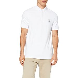 Armani Exchange Elegance Poloshirt voor heren, wit, XL