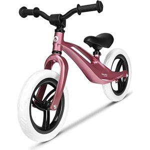 LIONELO Bart crossfiets voor kinderen tot 30 kg, schadebestendig magnesium frame, 12"" wielen, tubeless foam banden EVA, voorgevormde voetsteun, verstelbare zitting en stuur, draagbeugel