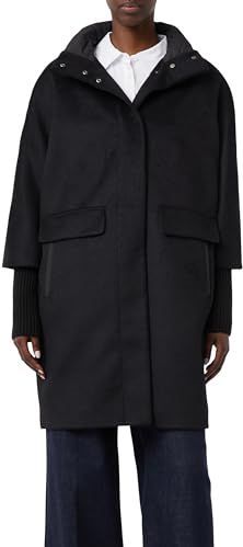 COMMA - Wintermantel - Zwart - Klassieke Mantel - Warm Gevoerd