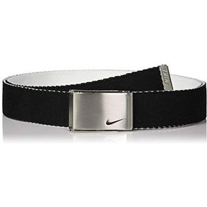 NIKE Dames Omkeerbare Single Web Riem, zwart/wit, One Size