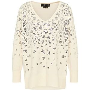 aleva Dames gebreide trui 11019454-AL04, wolwit zilver, XL/XXL, wolwit zilver, XL/XXL