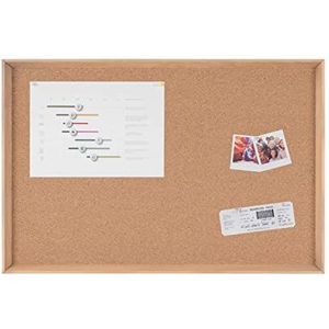 Bi-Office Inversa Cork Notice Board, Cork Surface, houten grenen frame, 60 x 45 cm