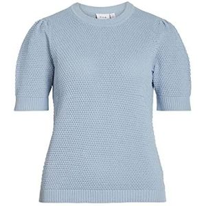 VIDALO O-hals S/S Knit Top/SU - NOOS, Kentucky Blue., XS