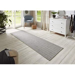 BT Carpet Loper Nature 500 grijs, 80 x 500 cm, voor binnen en buiten (100% polypropyleen, uv- en vochtbestendig, geschikt voor vloerverwarming), verkrijgbaar in verschillende maten en kleuren