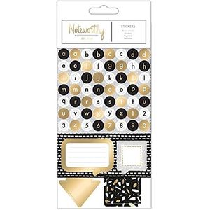 docrafts NIET 157104 Opmerkelijk Metallic Mono Stickers