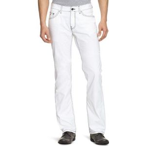 Tommy Hilfiger Heren Jeans 887801822 / MERCER Hilfiger TWILL, Straight Fit (rechte pijp), wit (classic white), 38W x 32L
