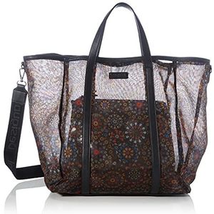 Desigual Dames Fabric Shopping Bag Zwart, U EU