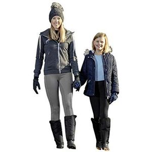 USG 10460003-130-134""Alexandra"" kinderen winter paardrijden tights, grijs, maat: 134