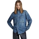 Overhemd - Dakota - Denim - Effen - Lange Mouw - Regular Fit