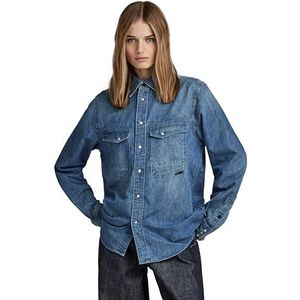 Overhemd - Dakota - Denim - Effen - Lange Mouw - Regular Fit