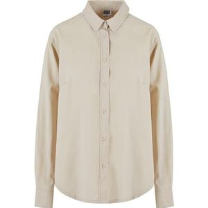 Urban Classics Dames Dames Linen Mixed Oversized Shirt Shirt, Softseagrass, XL