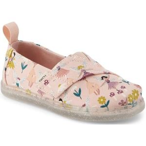 TOMS Klassieke Alpargata Loafer Plat, Ballet Roze Glitter Fairy Garden, 13 UK Kind, Ballet Roze Glitter Fairy Garden, 13 UK Child