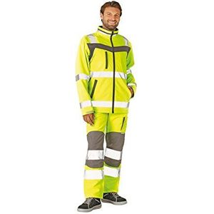 Planam 5661044 veiligheidsbescherming softshelljas Plaline maat S in geel/leigrijs, S