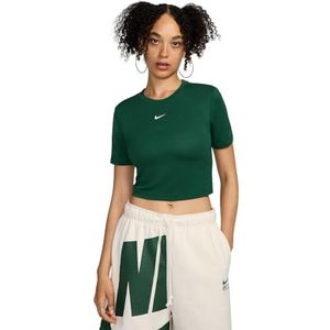 Nike W NSW Essntl Slm CRP Top voor dames, Gorge Green/Sail, XS