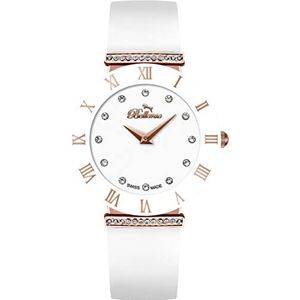 Bellevue Analoog digitaal horloge voor dames, automatisch, met niet-toepasbare armband, S0367622, Meerkleurig, Strepen