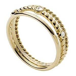 Val Vintage Heritage Goudkleurige Roestvrijstalen Voorgestapelde Ring