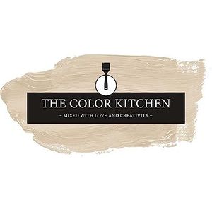 The Color Kitchen TCK6000 Muurverf, lichte muurverf, voor woonkamer en slaapkamer, matte binnenverf in beige, 5 l dekkende verf in beige
