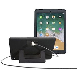 CTA Digital Beveiliging Case met standaard en anti-diefstal kabel voor iPad Air 3 (2019) en iPad Pro 10.5 (PAD-SCKT) zwart