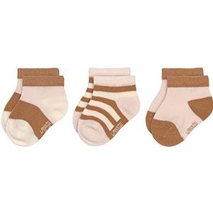 LÄSSIG Kindersneakersokken set van 3 / roze karamel maat 23-26, Roze karamel, 23/26 EU