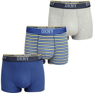 DKNY Boxershorts voor heren, Blauw/Gestreept, S