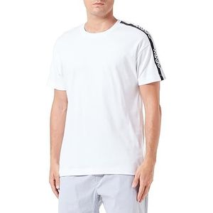 BOSS Heren Tape Pyjama T-shirt, White100, L
