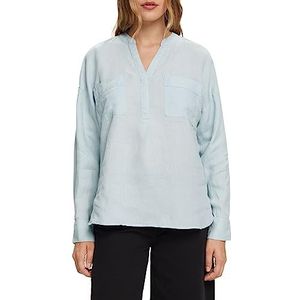 Esprit Collection linnen blouse, Light Aqua Green, XXL