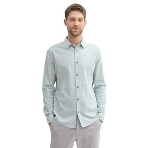 TOM TAILOR heren overhemd, 36022 - Lichtblauw Circle Design, XXL