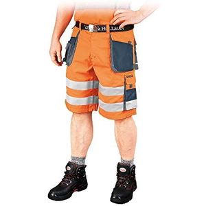 Leber&Hollman LH-FMNX-TS_PGS3XL vormen beschermende broek - kort, oranje-donkerblauw-grijs, 3XL maat