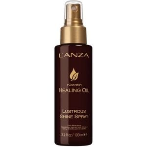 L’ANZA Keratin Healing Oil Lustrous Shine Spray - Hittebeschermende Haarspray - Tegen Pluizig en Springerig Haar, voor Glanzend Haar en een Zijdezacht Gevoel (100ml)