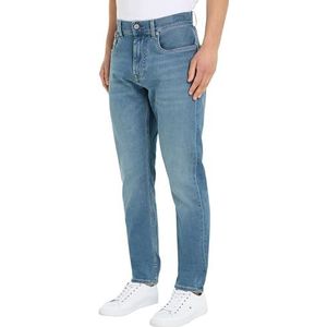 Tommy Hilfiger Heren Tapered Houston Pstr Ahota Blue Denim Broek, Ahota Blauw, 33W / 32L