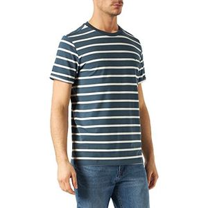 JACK & JONES Jprblalogo Spring Tee Ss Stripe T-shirt voor heren, Orion Blue, M