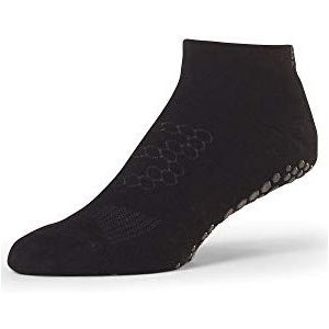 Sissel BASE33 Lowrise Black Medium antislip sokken Pilates heren, zwart, FR: M (maat fabrikant: M)
