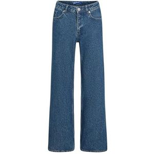 Karl Lagerfeld - Jeans - Blauw - Mid Rise Relaxed Denim - Met Split Relaxed Leg