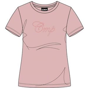 CMP Stretch T-shirt van jersey voor dames, Roze, 38 NL