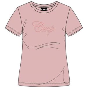 CMP Stretch T-shirt van jersey voor dames, Roze, 34 NL