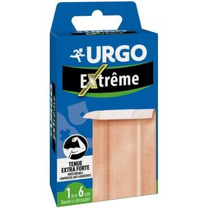 URGO - Extreme tape – extreme grip – kompres met anti-aanbaklaag – tape om op maat te snijden, 1 m x 6 cm