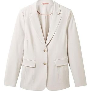 TOM TAILOR Basic blazer voor dames, 16339 - Clouds Grey, 38